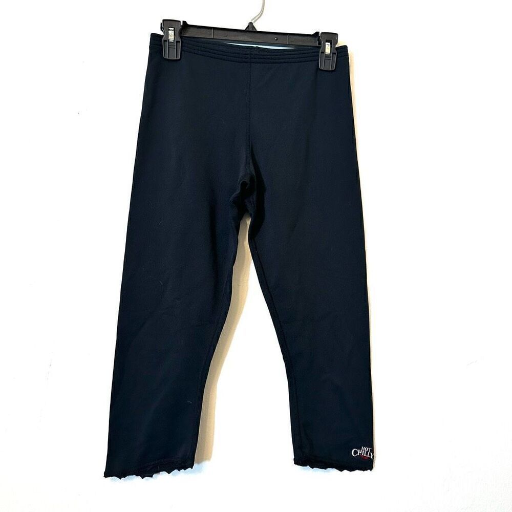 Hot Chillys Performance Thermal Black Capri Leggings Size XS